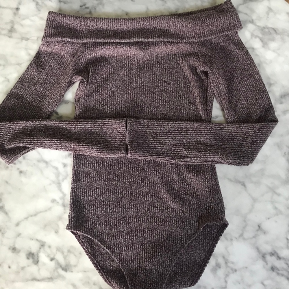 Knit Off-the-Shoulder BodySuit
